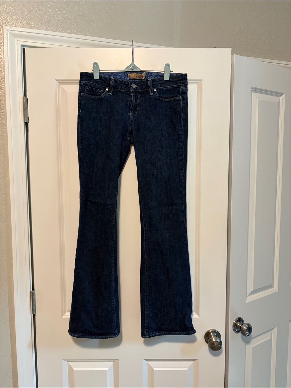 PAIGE Dark Blue Flare Jeans